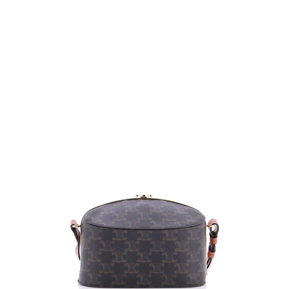 Celine Lunch Box Bag Triomphe Coated #204197C21B - Picture 3 of 6